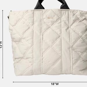 Kedzie Cream Quilted Tote Bag